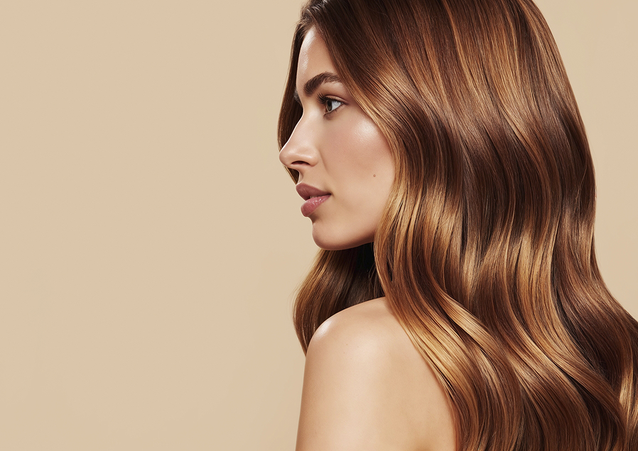 Beautiful woman with healthy hair